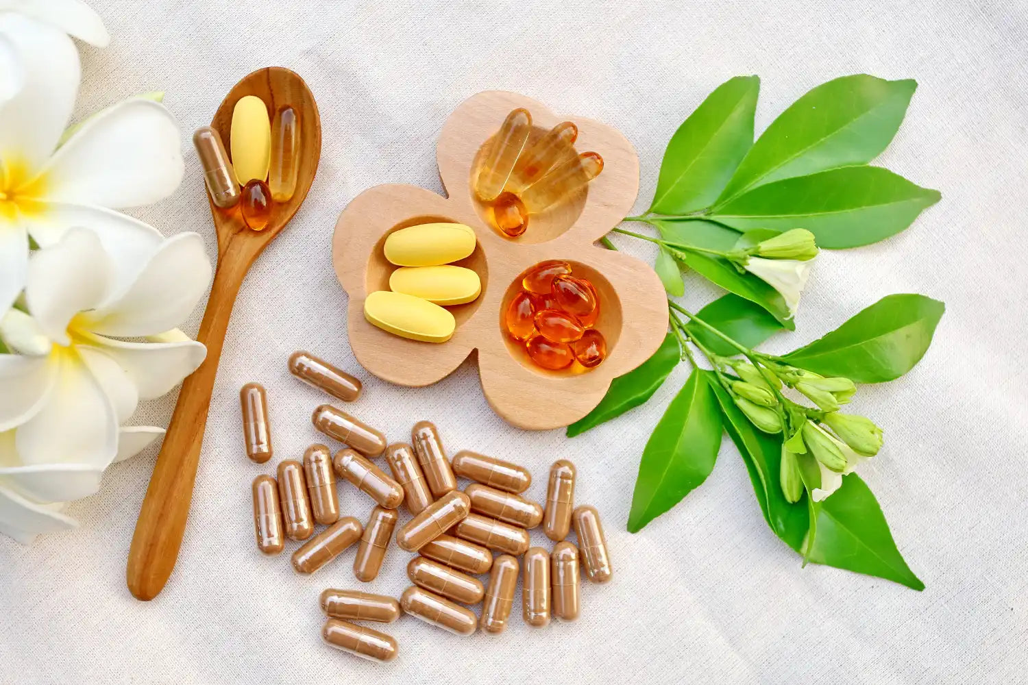 Assorted vitamins and supplements.