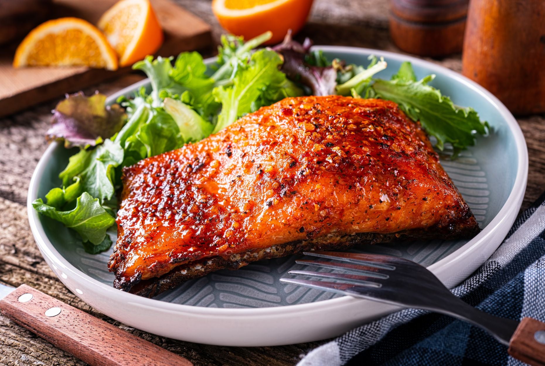Sweet and Sour Glazed Salmon