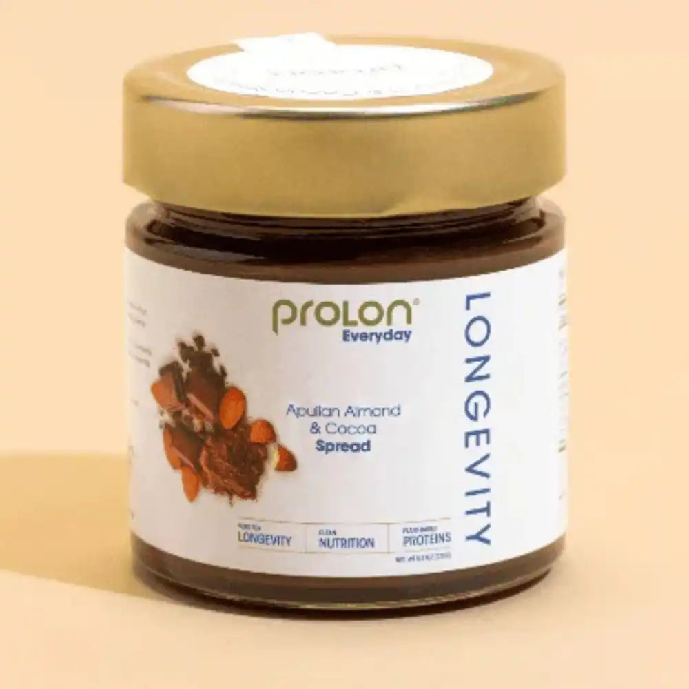A jar of ProLon Everyday Apulian Almond & Cocoa Spread.