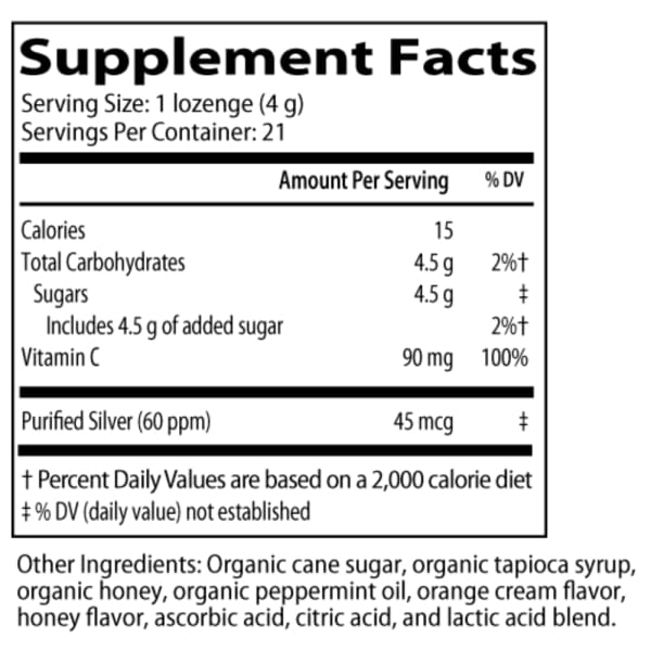 Smart Silver Vitamin C Lozenges 21ct by DesBio - Beauty & Health - Health Care - Health Food - vitamins & supplements